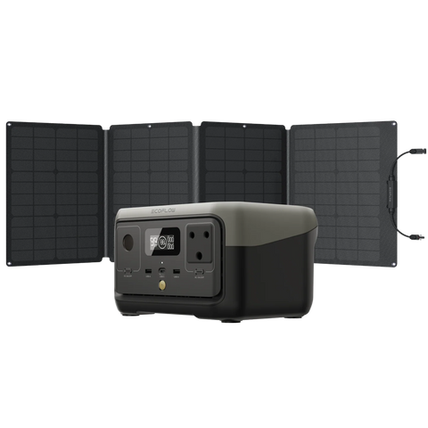 Ecoflow River 2 Portable power station and 110W Portable solar panel