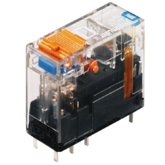 Weidmuller Relay, plug-in, transparent, 1 CO, 24VDC, 16A