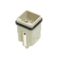 Harting Han 3A Insert, quick-lock 1.5mm, heavy duty, 3 contacts, male, 10A