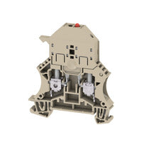 Weidmuller Fuse terminal, screw, dark beige, c/s 6mm², 6.3A