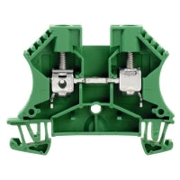 Weidmuller Feed-through terminal, screw, green, c/s 6mm²