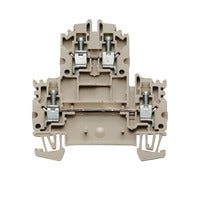 Weidmuller Double-tier terminal, screw, d/beige, 4mm²