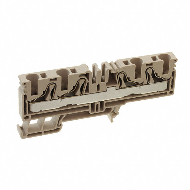 Weidmuller Feed-through terminal, dark beige, 800V, 57A