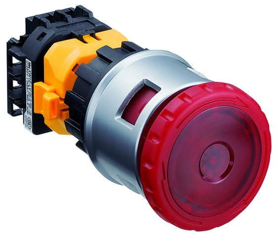 Euchner ES-XN4E-LL413Q4MFR Emergency stop button, red, 30mm