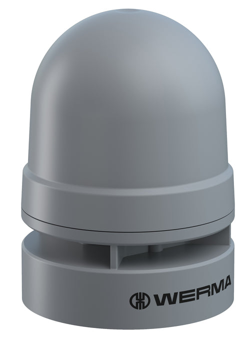 Werma Mini multi-tone sounder, contin/pulse, grey, 24VAC/DC