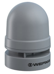 Werma Mini multi-tone sounder, contin/pulse, grey, 24VAC/DC