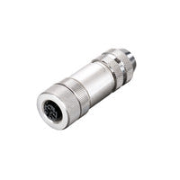 Weidmuller Socket, custom made, M12, pin, straight, 250V, 4A