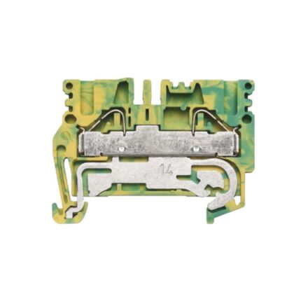 Weidmuller Feed-through terminal, gr/yell, 38 x 53 x 5.1mm