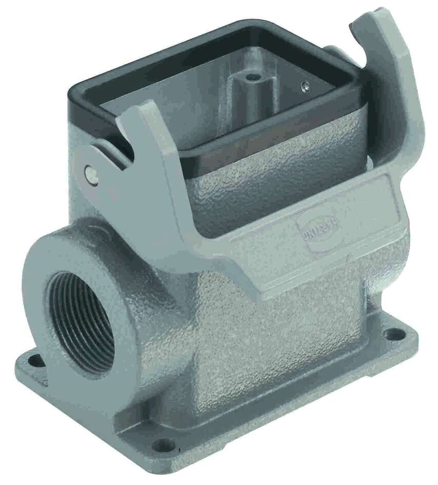 Harting Surface mounted housing,, 2 lever, 2 x PG21, grey