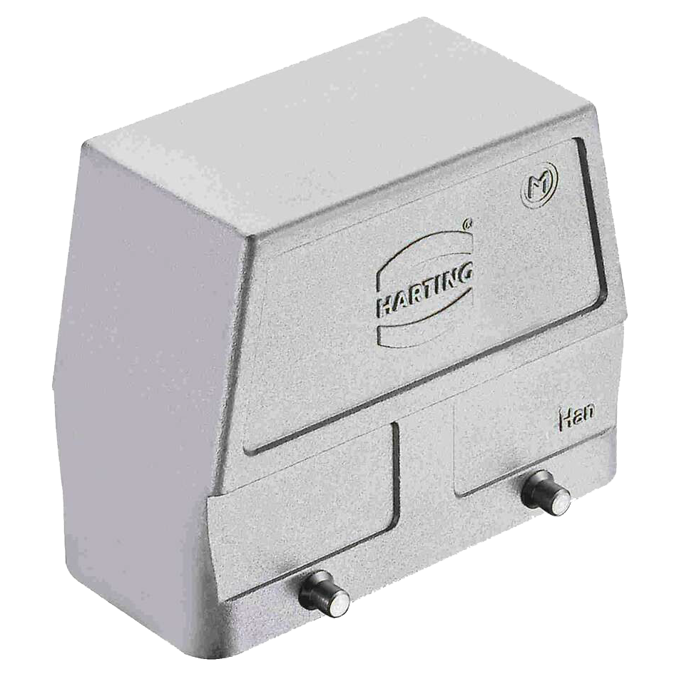 Harting D-sub Metal hood, sub side entry, right angle, backshell