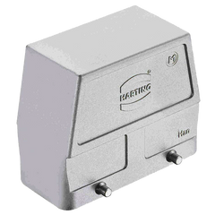 Harting D-sub Metal hood, sub side entry, right angle, backshell