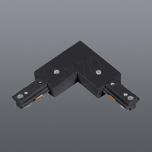 3-Wire slim track, central feed, black