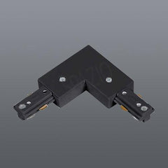 3-Wire slim track, central feed, black