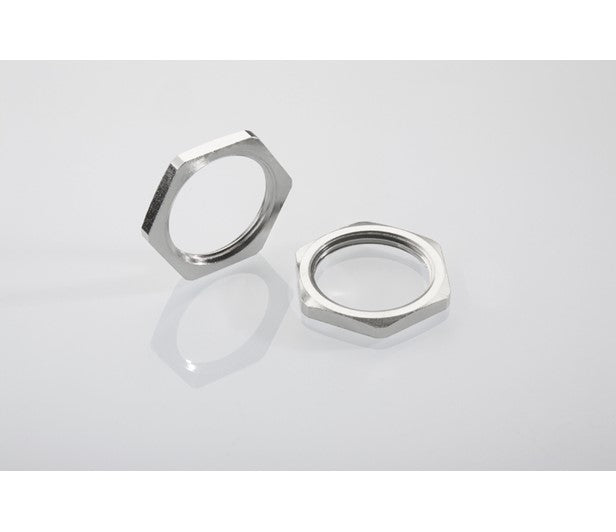 Pflitsch Locknut, brass nickel plated, M32 x 1.5 Pflitsch