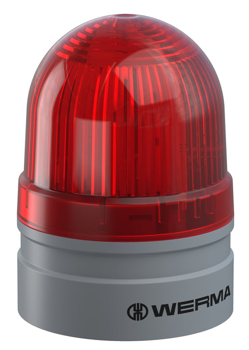 Werma EvoSIGNAL Mini beacon, multiple effect, LED bulb, red, IP66, 24VAC/DC