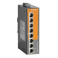 Weidmuller Network switch, unmanaged PoE, 8x RJ45 ports