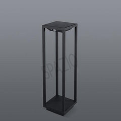 Vertigo solar bollard, rechargeable, black, 3000K