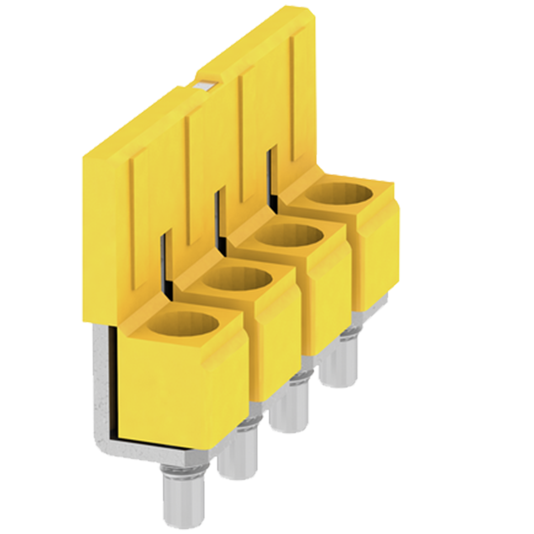 Weidmuller Cross-connector, yellow, 4-pole, 57A