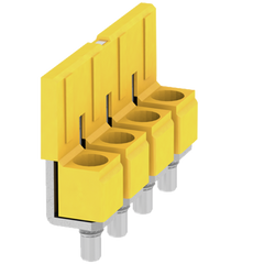 Weidmuller Cross-connector, yellow, 4-pole, 57A