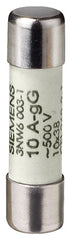 Siemens Sentron Fuse link, cylindrical, 10x38, gG, 500V, 16A - 3NW6005-1