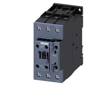 Siemens Power contactor, 3-pole, size S2, 1NO + 1NC, 80A - 3RT2038-1AB00