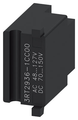 Siemens Surge protector, clip-on, 48-127VAC, 50/60Hz, 70-150VDC - 3RT2936-1CC00