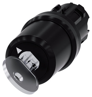 Siemens key-operated switch, 3 switch position I-O-II, 22mm - Siemens