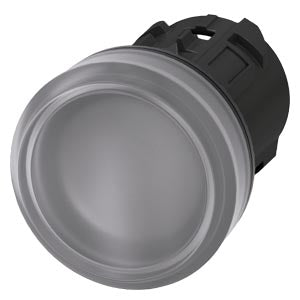 Siemens SIRIUS ACT Pilot light head, round, clear, 22mm cutout - 3SU1001-6AA70-0AA0