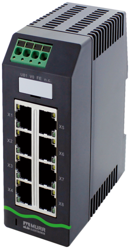 Murr Xelity 8TX Unmanaged switch, 8 port, 100Mbit