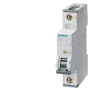 Siemens Miniature circuit breaker, C-curve, 1-pole, 10kA, 25A