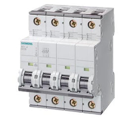 Siemens Miniature circuit breaker, C, 4-pole, 400V, 15kA, 63A - 5SY7463-7CC