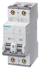 Siemens Miniature circuit breaker, D, 2-pole, 10kA, 400V, 4A, 70mm