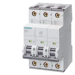 Siemens Miniature circuit breaker 400V, 25kA, (D) 70mm