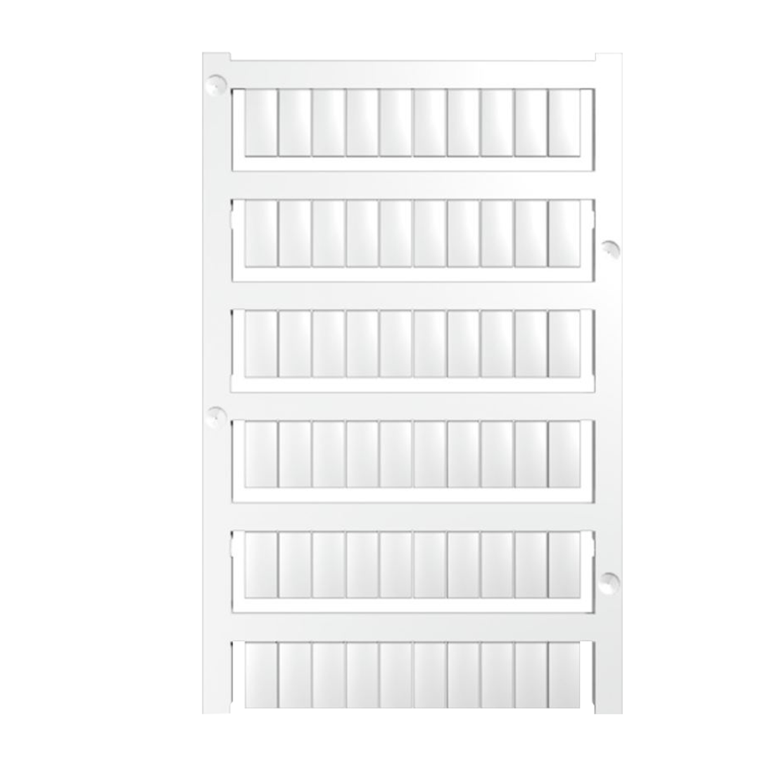 Weidmuller Terminal marker, white,  12 x 6mm