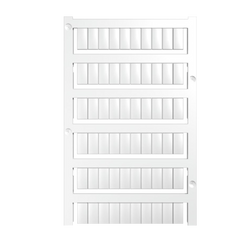 Weidmuller Terminal marker, white,  12 x 6mm