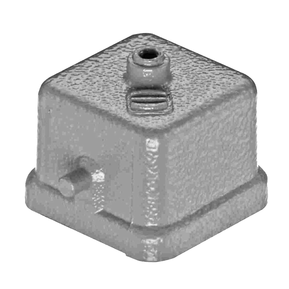 Harting Cover plate for Han 3A, RAL 7035