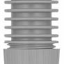 Werma Adapter for tube mounting, grey, 40 x 80mm