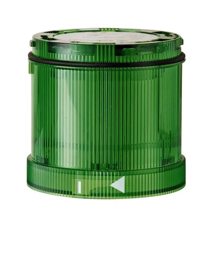 Werma Flashing light element, green, 24VDC, 70 x 66mm
