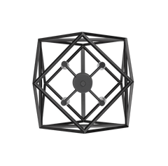SOLANO PENDANT 600MM BLK