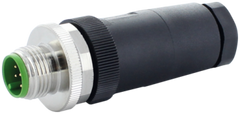 Murr Screw terminal, field-wireable, M12 male 0Â°, 8-pole