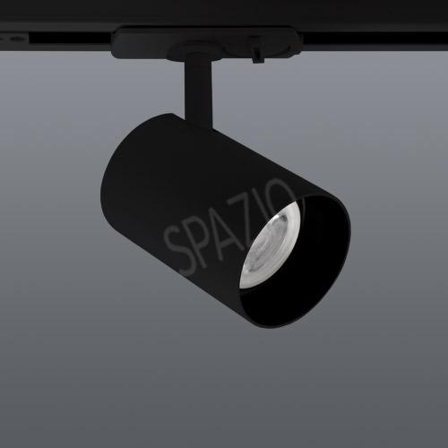 Lone 3-Wire, track mounted, incl adaptor, black, 10W
