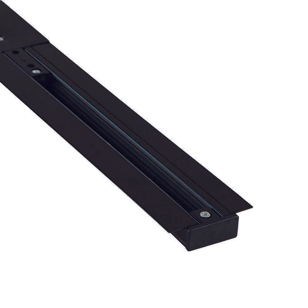 End cap for 3-wire recessed track, white
