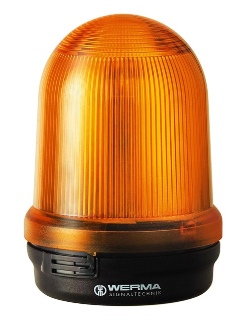 Werma LED Permanent beacon, yellow, 115VAC, 98 x 137mm
