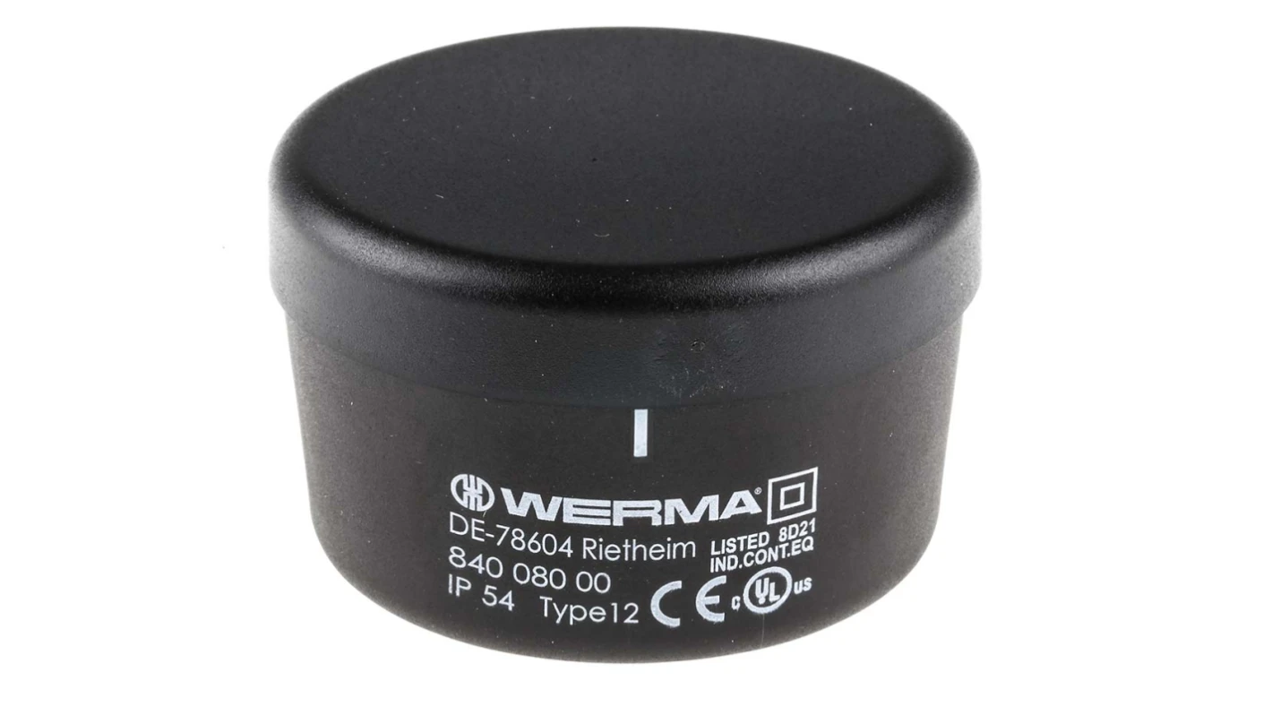 Werma Terminal element, black, 12-230VAC/DC, 70 x 44mm