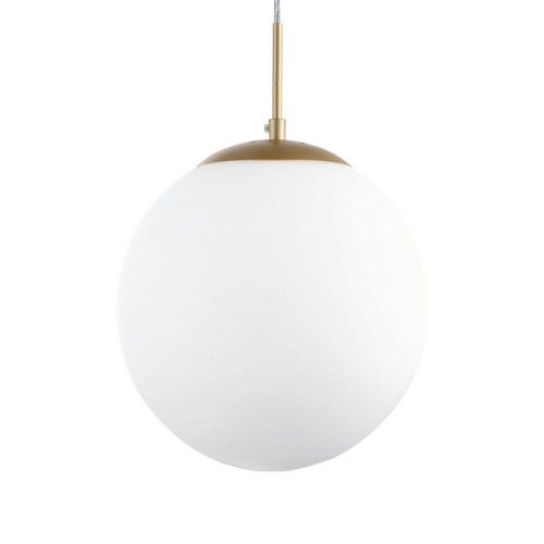 Globe Pendant, extra large, opal/sand gold, 2m - Spazio