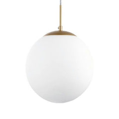 Globe Pendant, extra large, opal/sand gold, 2m