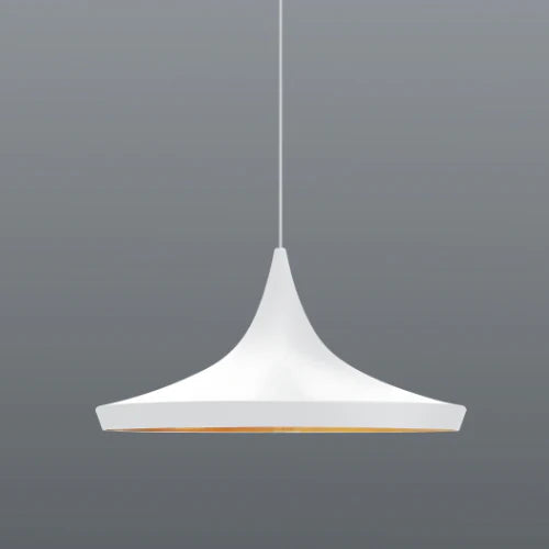 Miso 3 Pendant, white/gold, 3m - Spazio