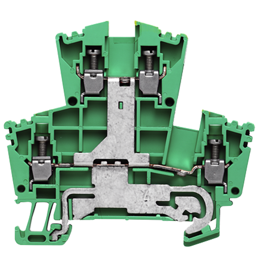 Weidmuller PE terminal, double-tier, screw, 2.5mm²