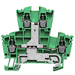 Weidmuller PE terminal, double-tier, screw, 2.5mm²