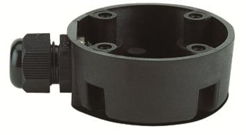 Werma Contact box for cable exit at side, black, Ø 70mm
